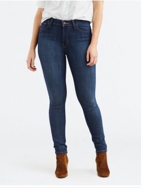 Levi's 721 High Rise Skinny Jeans Blue Story Sz 33x30